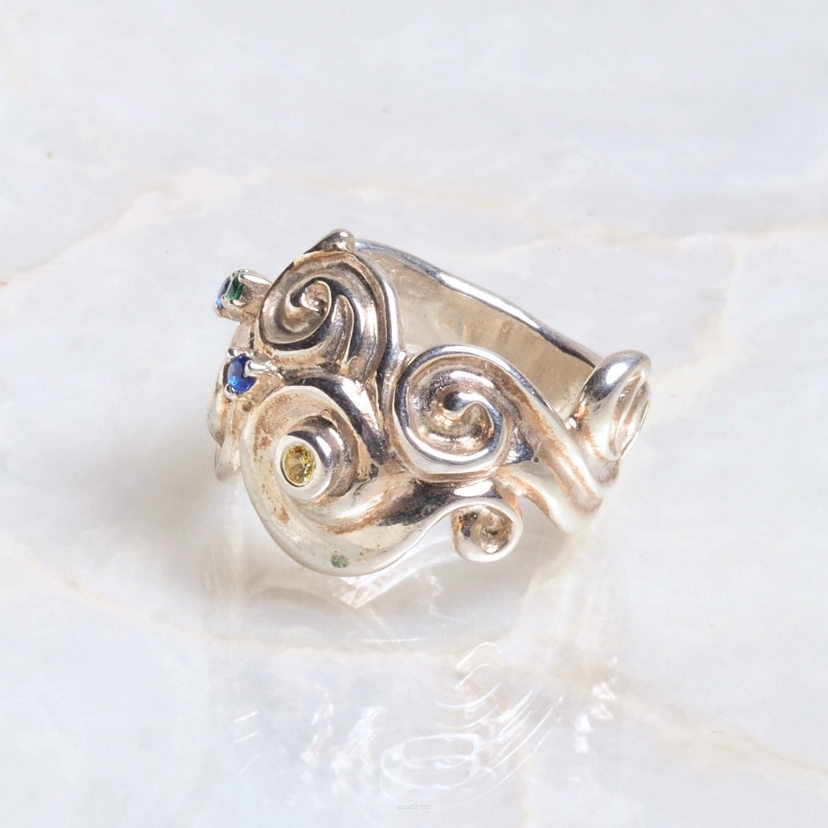 Pierścionek Vincent z cyrkoniami srebrny